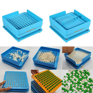 0# ABS capsule machine 6pcs capsules filler tools 100 holes manual capsule filling machines size 0 encapsuladora manual machine
